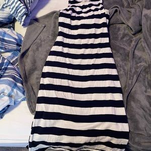 size S blue and white long striped dress, brand- •a new day